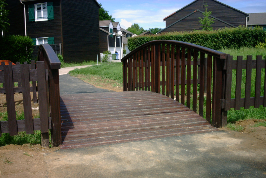 Passerelle cintrée pour piétons