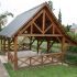 Lavoir 2 pentes et marquise accollée et garde-corps en croix