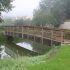 Passerelle en chêne brut de sciage