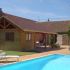 Pool house triple avec bardage autoclave et menuiserie